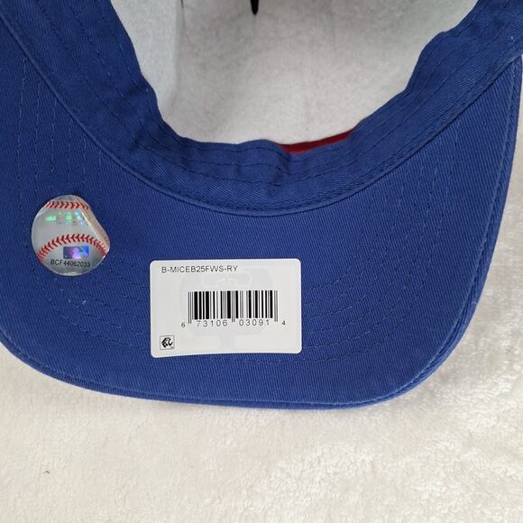 Texas Rangers Logo Athletic Strapback Hat Cap MLB Baseball Blue Red - Picture 8 of 8